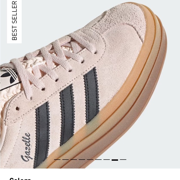 NWT Adidas Gazelle Bold Wonder Quartz / Core Black / Core Black - Picture 7 of 14